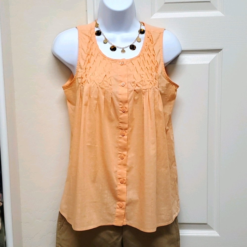 J. Crew Factory Sleeveless Button-down Shirt